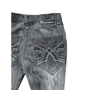 Southpole Jeans 32x31 8180 Slim Straight Streetwear Y2K Style Embroidered